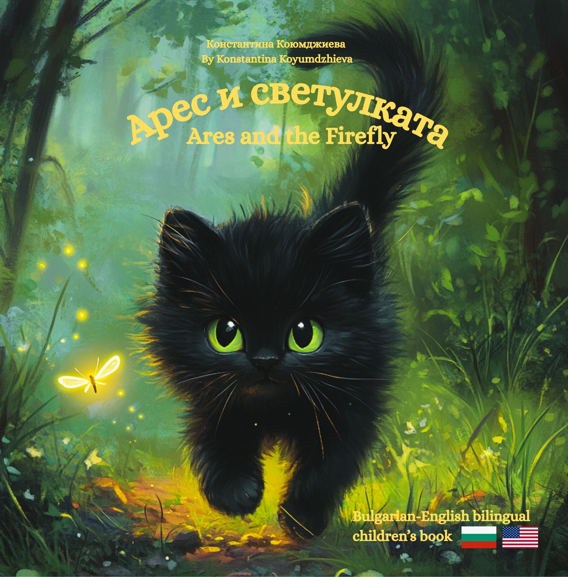 "Ares and the firefly''- '"Арес и светулката": A Bulgarian English bilingual children's book (Bulgarian language edition)