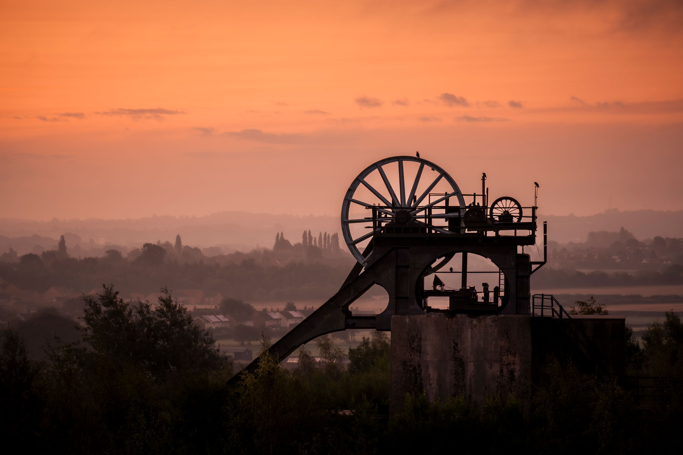 Pleasley Winding Engine at Dawn