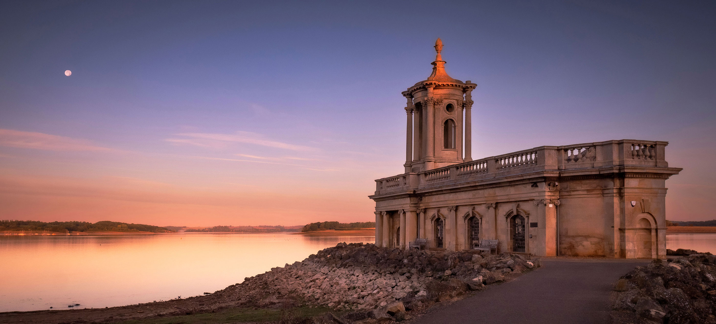 Panoramic of Normanton Church Rutland Water