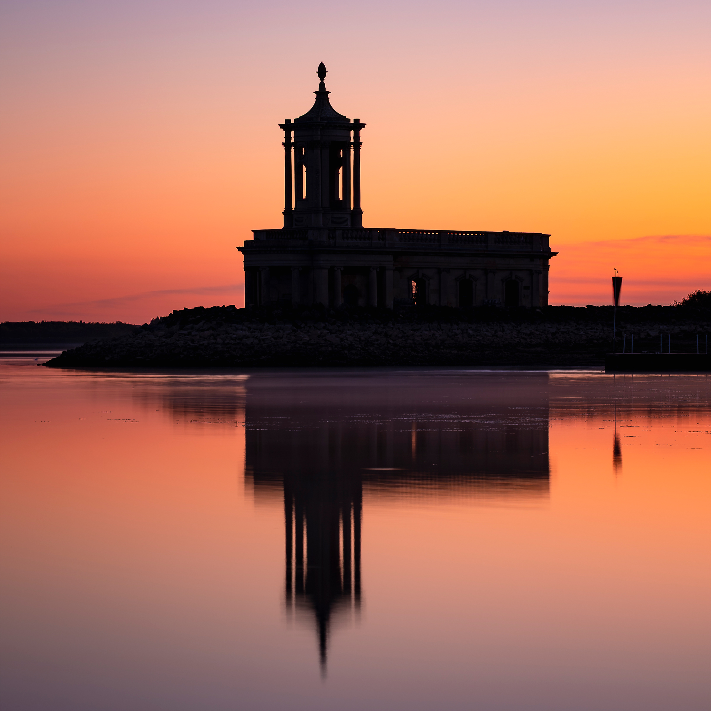 Normanton Church, Dawnr (8" x 8")