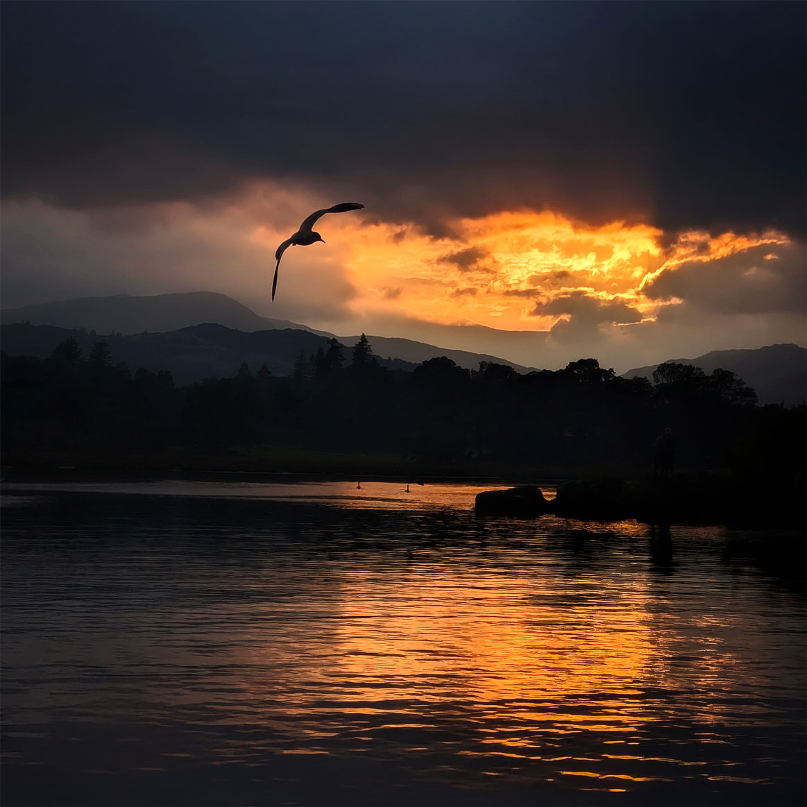 Fire Sky at Ambleside