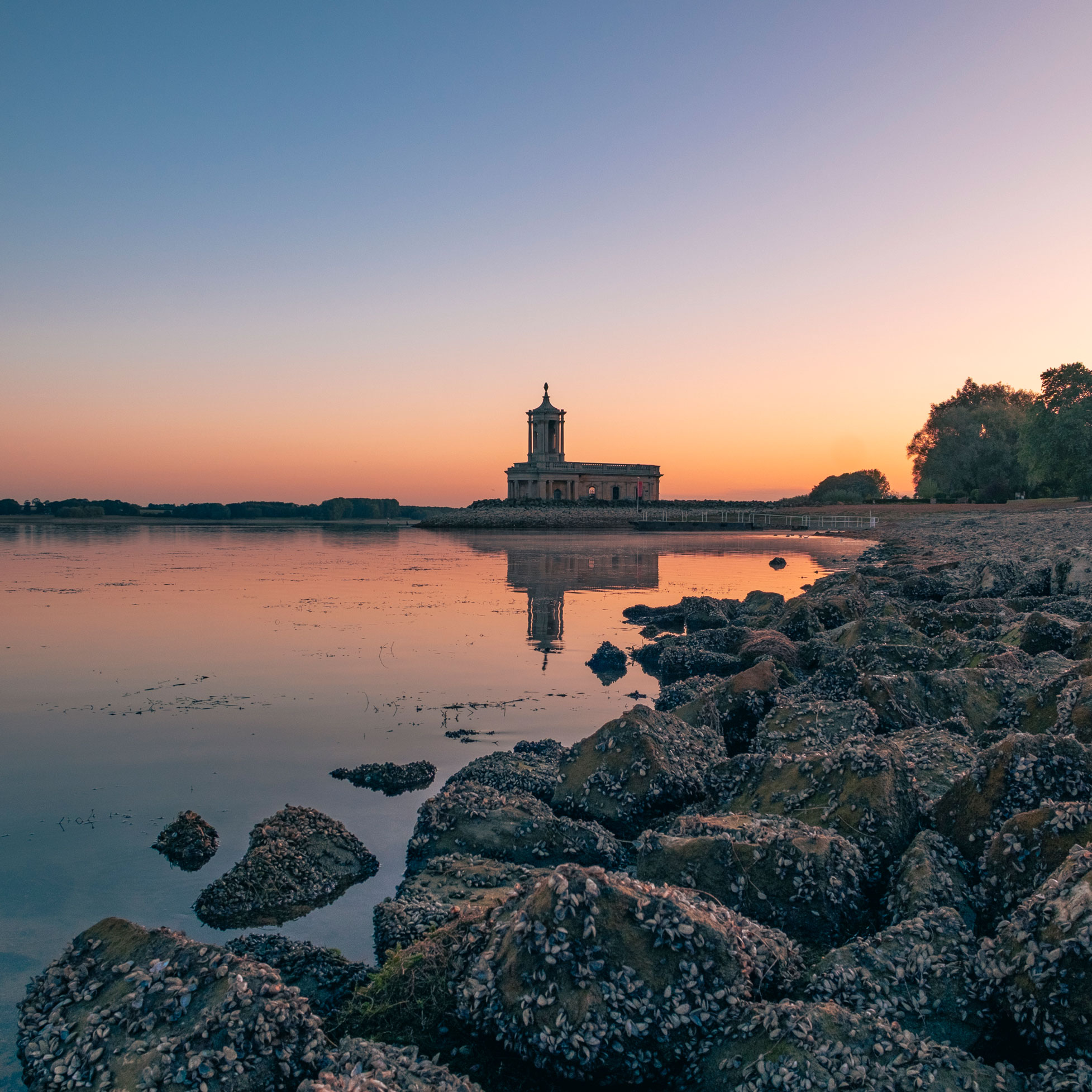 Normanton Church at Rutland Water Sunrise