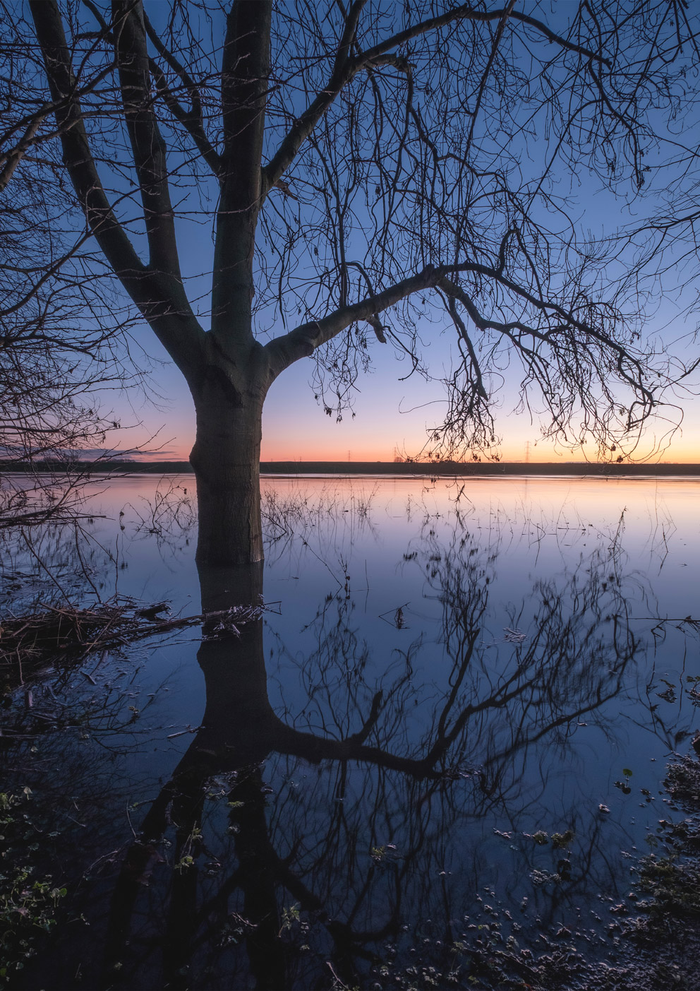 River Trent Reflections at Burton Joyce