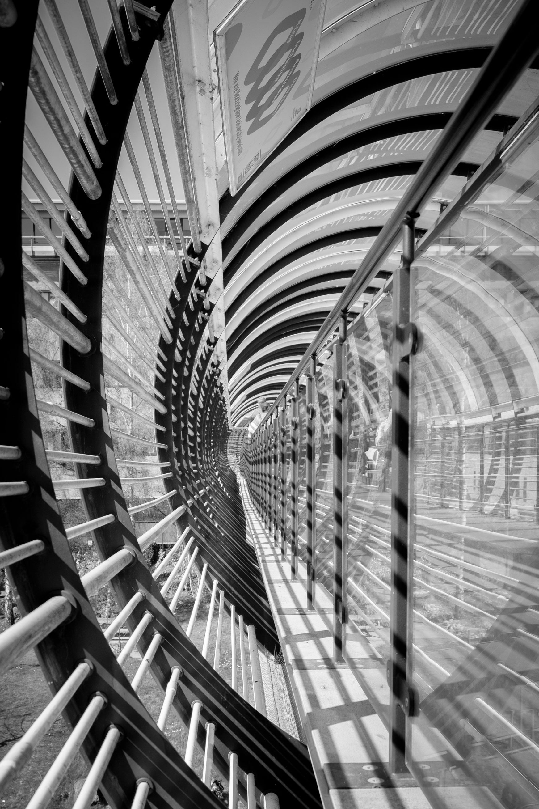 The Peter Mansfield Bridge at QMC Nottingham