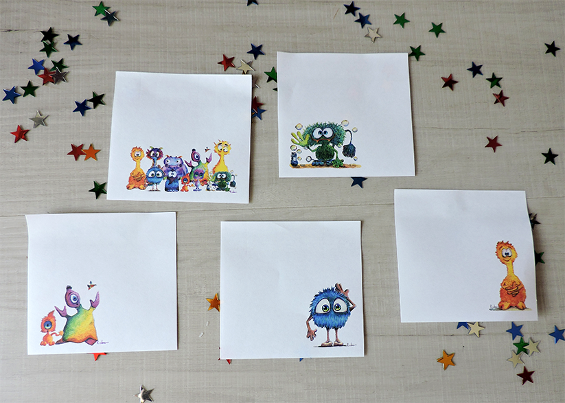 Monster Design Post-it Notes
