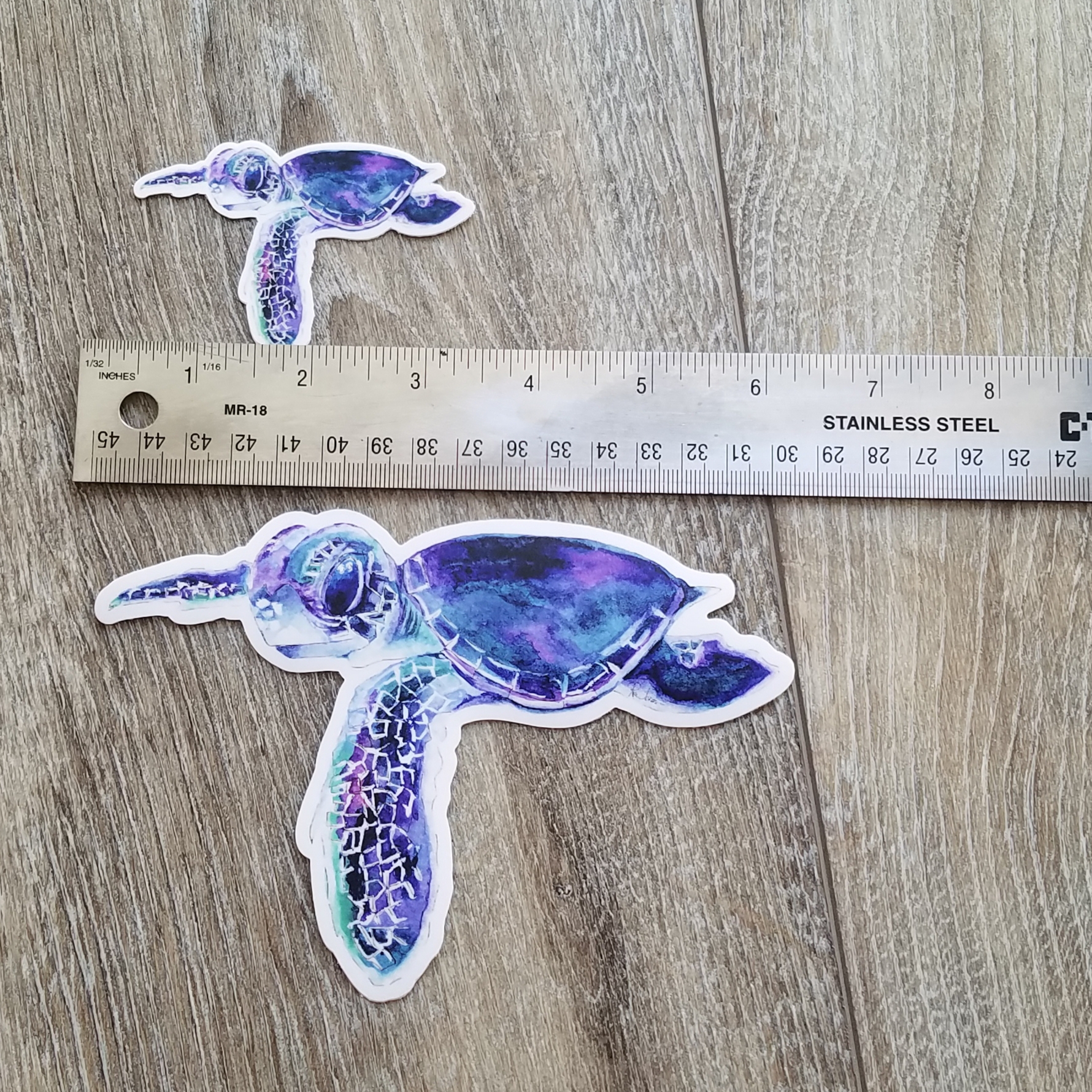 Blue Sea Turtle Sticker