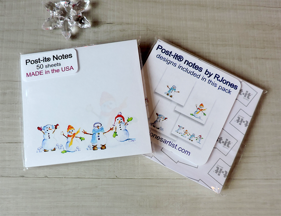 Snowman Post-it Notes