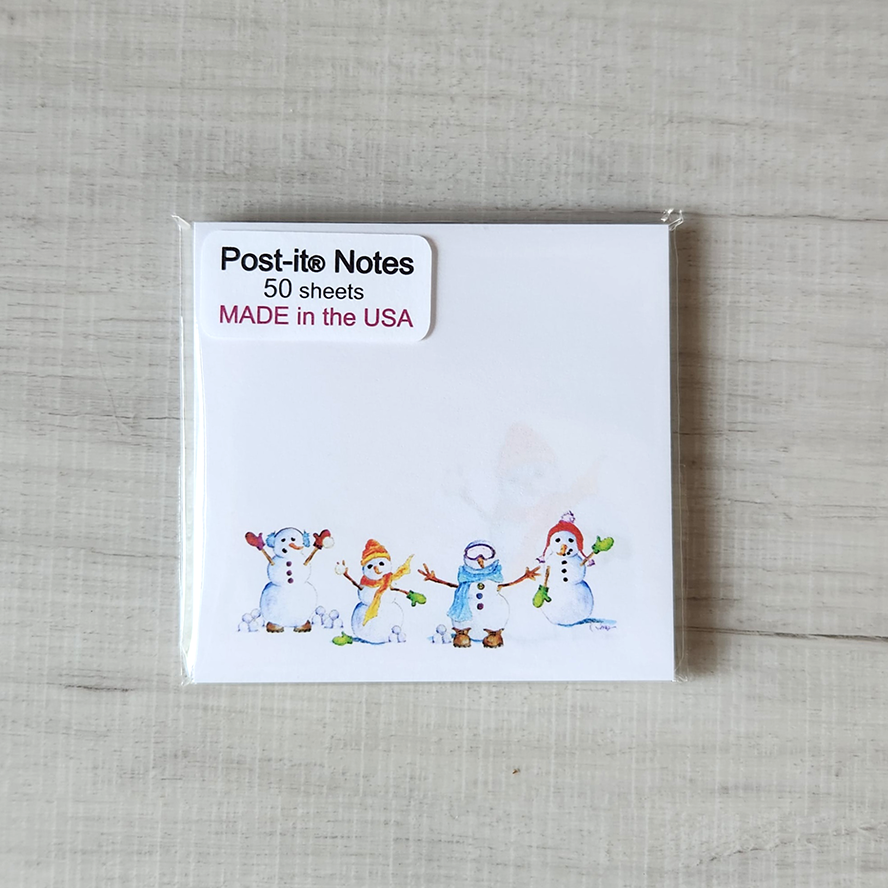 Snowman Post-it Notes