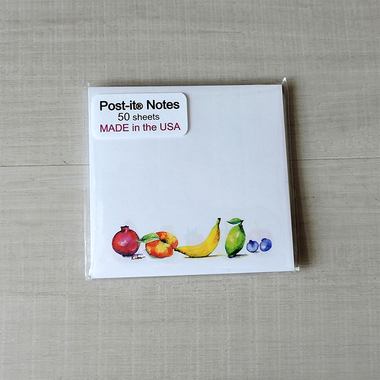 Fruit Print Post-it Notes