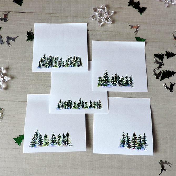 Forest Post-it Notes