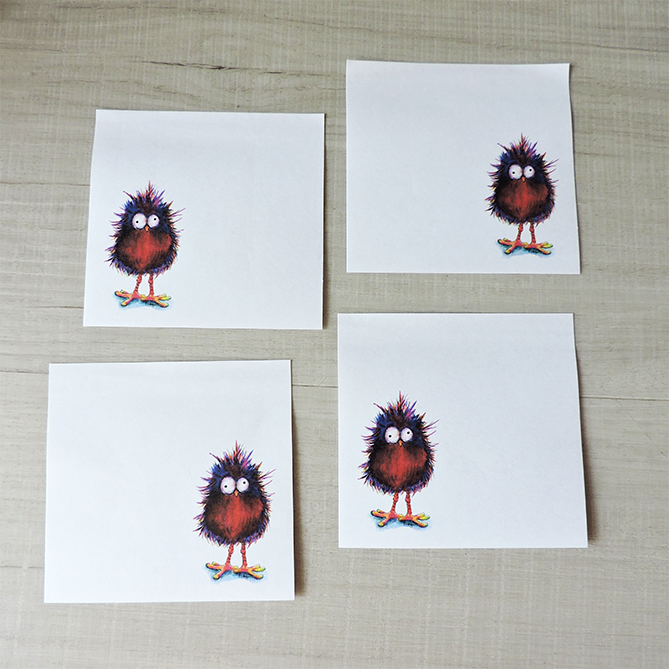 Pshocked Bird Post-it Notes