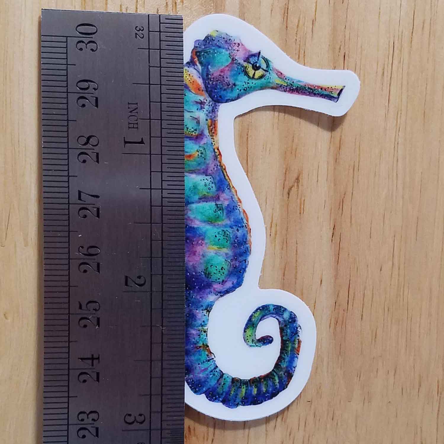 Colorful Seahorse-2 Sticker