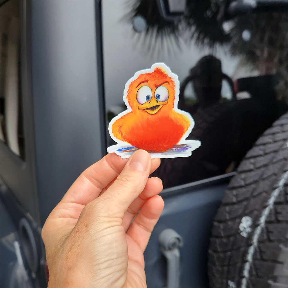 What the? Duck Decal 
