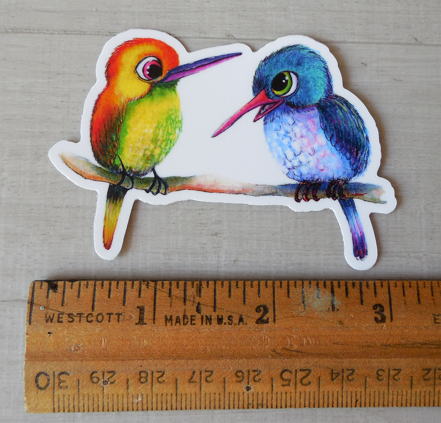 Let's Chat Humming Bird Sticker