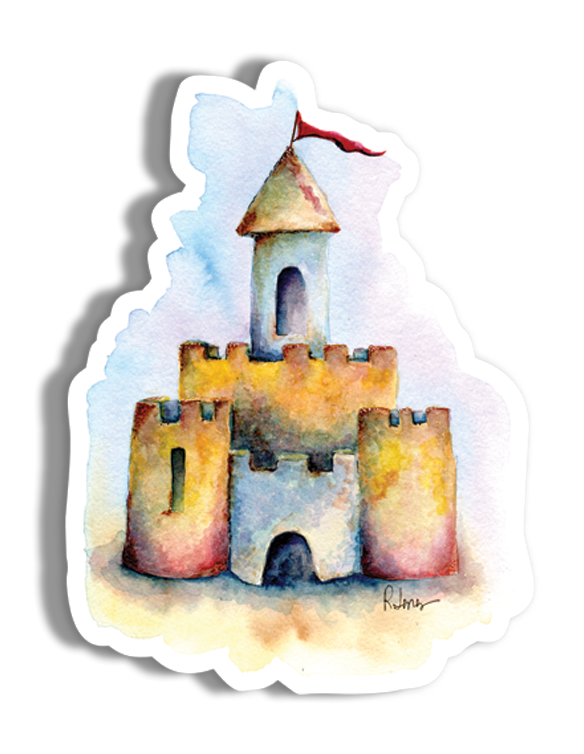 Sandcastle Sticker