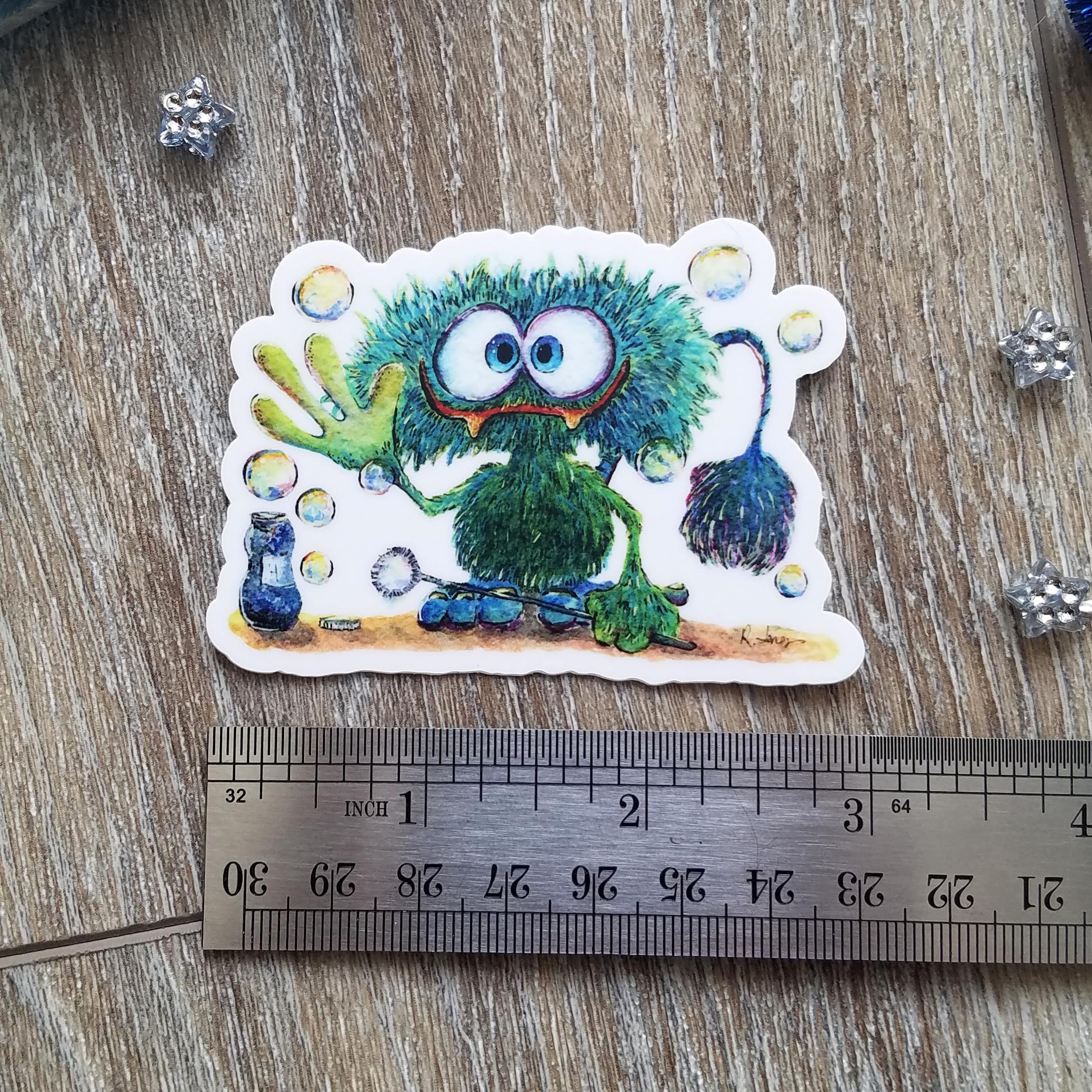 Bubble Monster Sticker