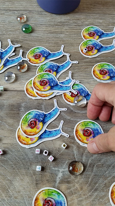 Rainbow Snail Sticker