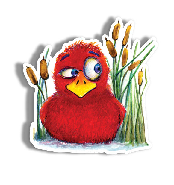 Over there Duck Vinyl Sticker