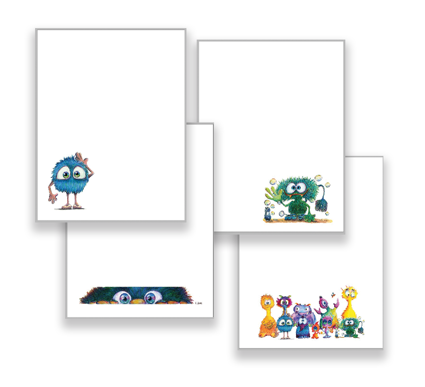 Cute Monster Memo Pad