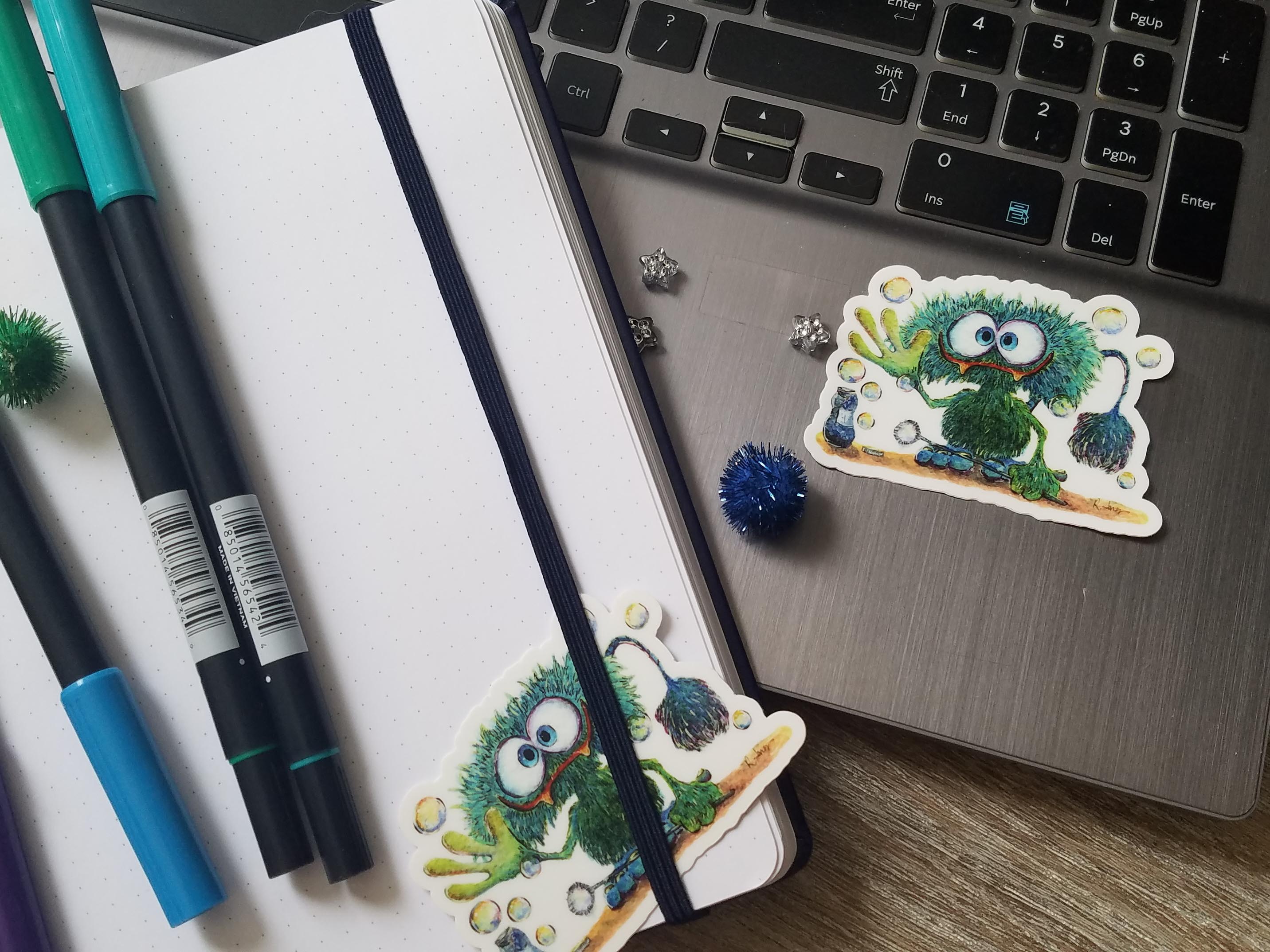 Bubble Monster Sticker