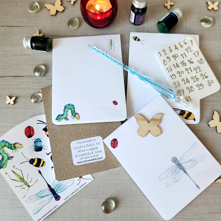 Insect-Themed Memo Pad