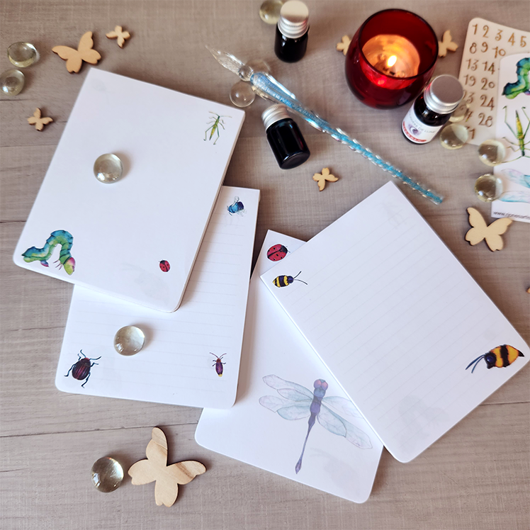 Insect-Themed Memo Pad