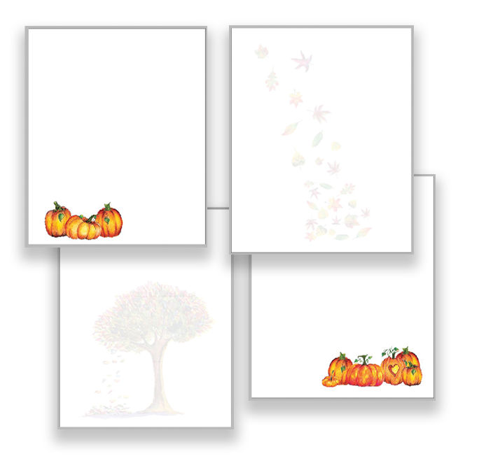 Autumn Themed Memo Pad