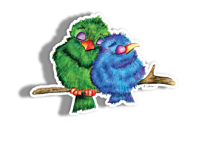 Love Birds Sticker