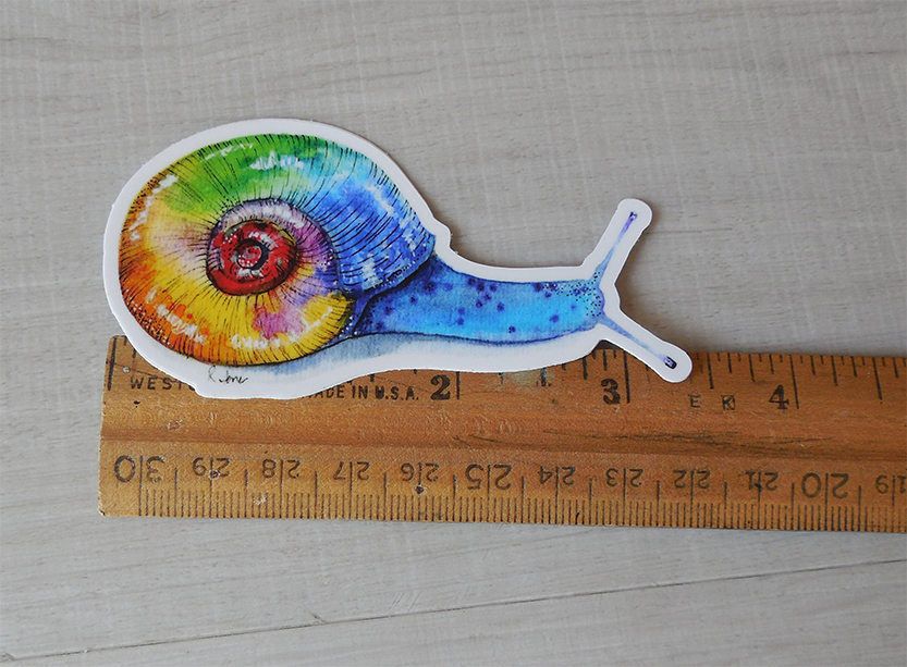 Rainbow Snail Sticker