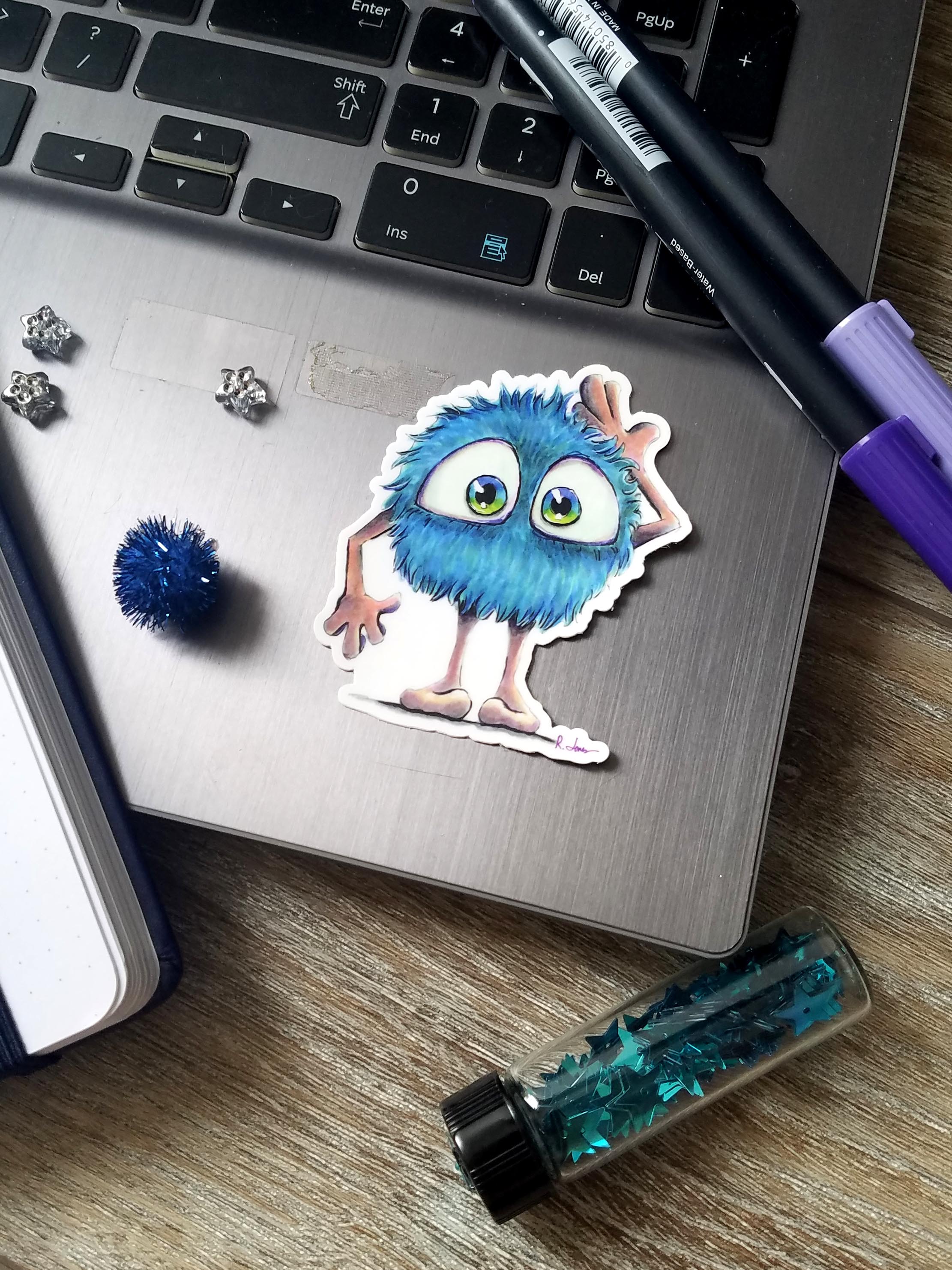 Fluff Monster Sticker