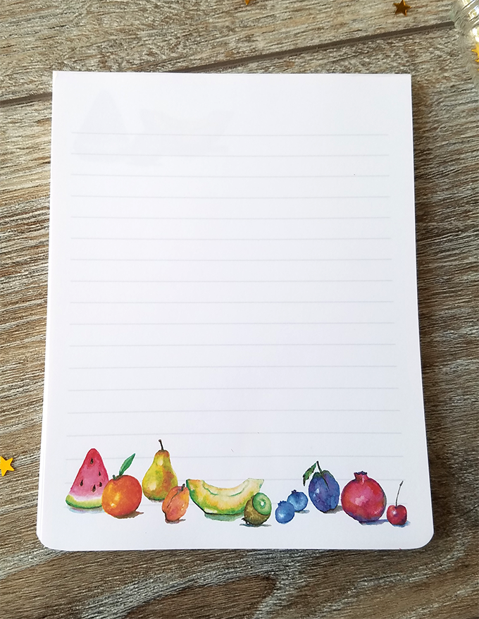 Fruit-Themed Memo Pad