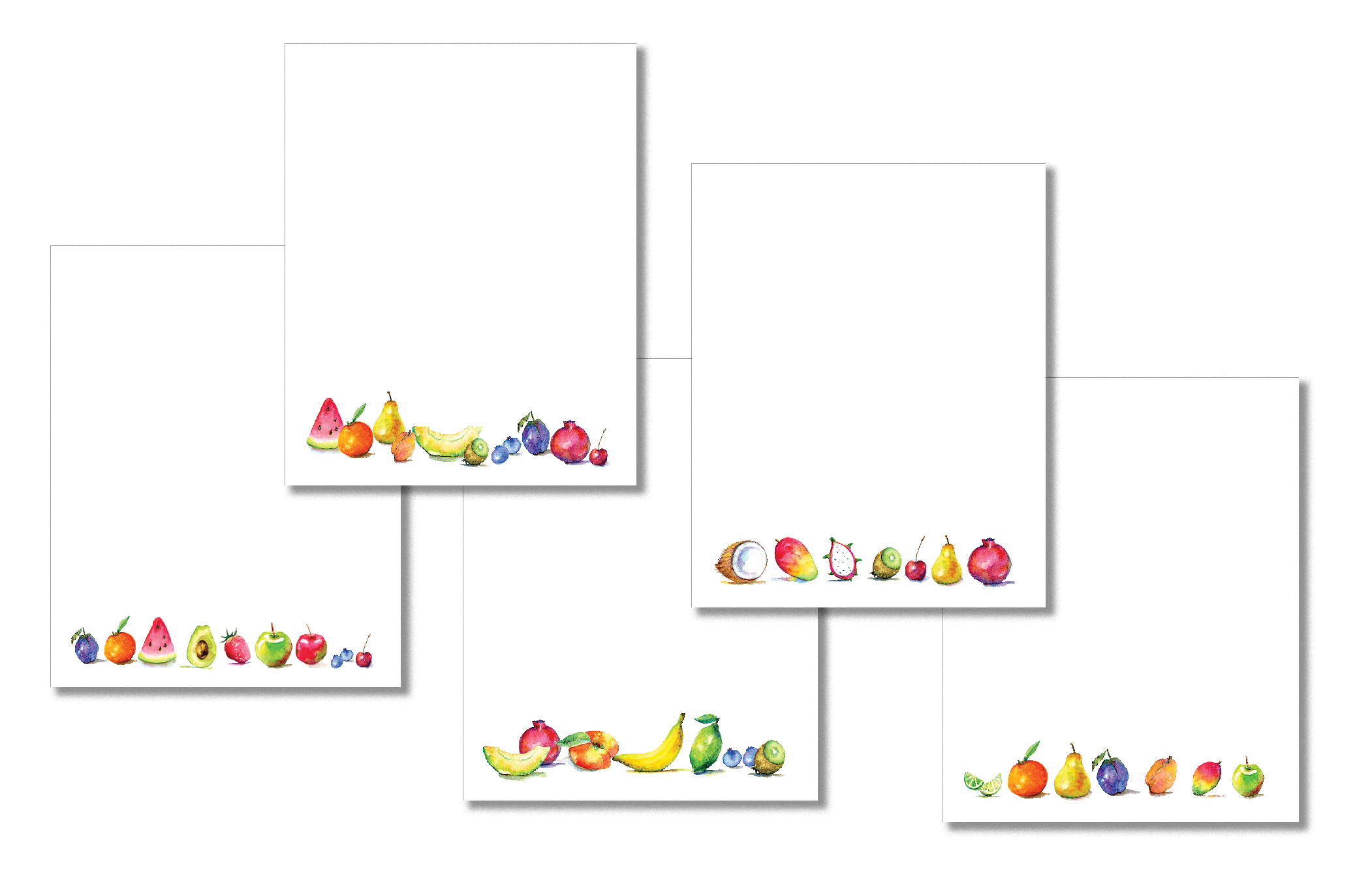 Fruit-Themed Memo Pad