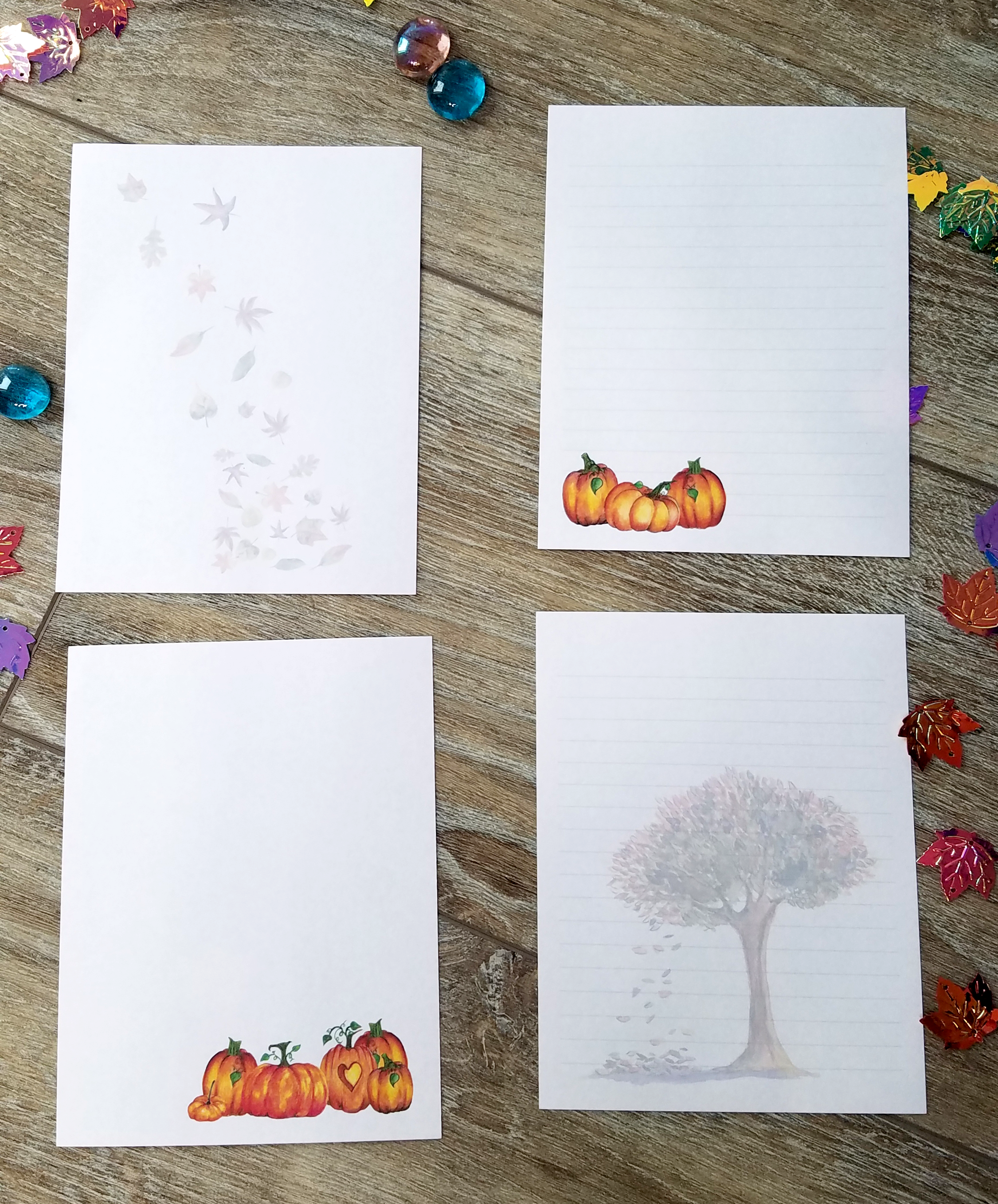 Autumn Themed Memo Pad