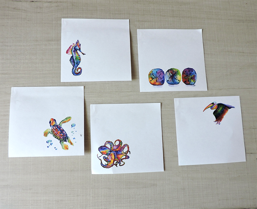 Rainbow Ocean Mix Post-it Notes