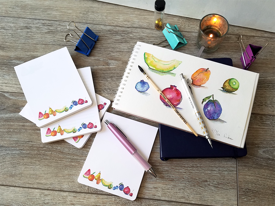 Fruit-Themed Memo Pad