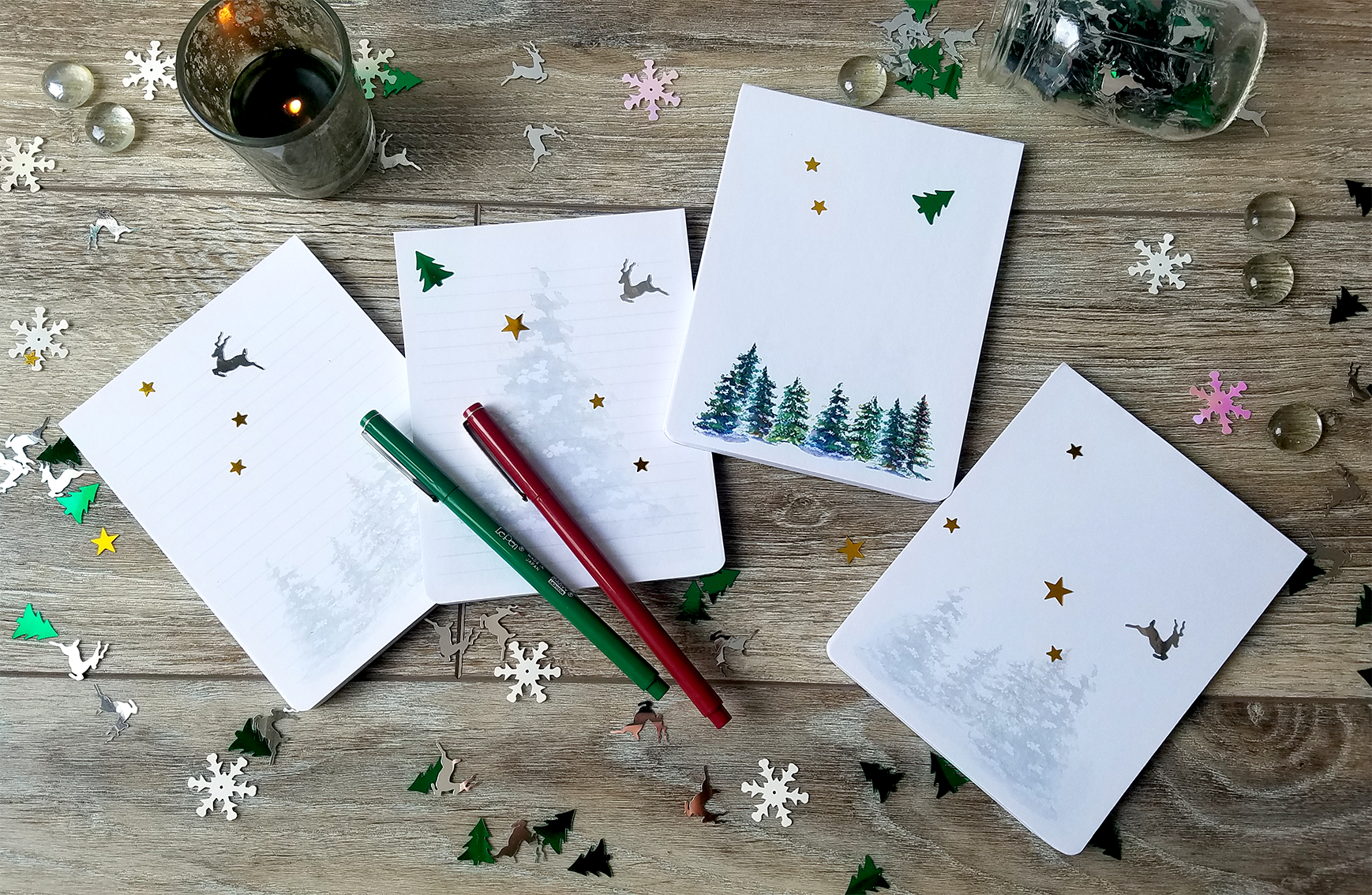 Winter Pine Memo Pad