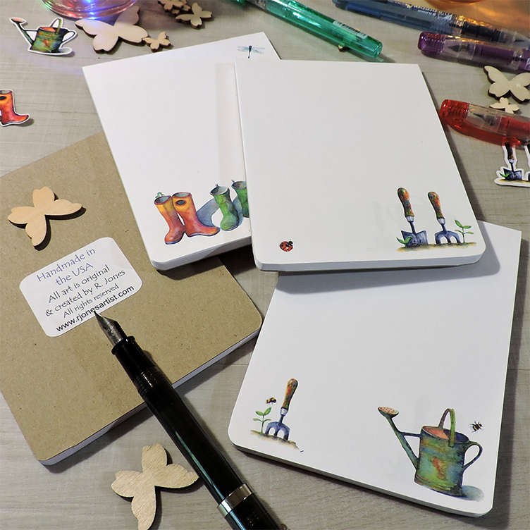 Garden-Themed Notepad 