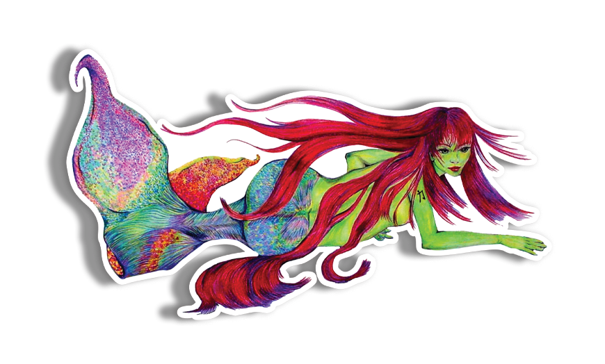 Colorful Mermaid Sticker