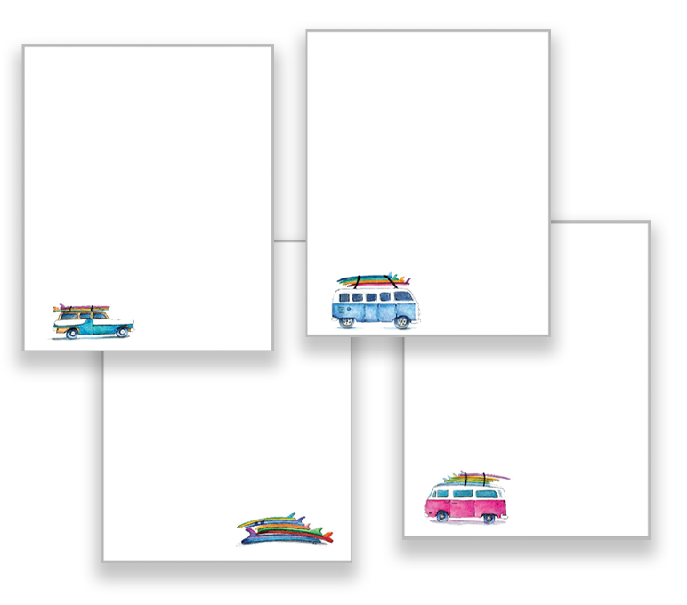 Surf Bus Memo Pad