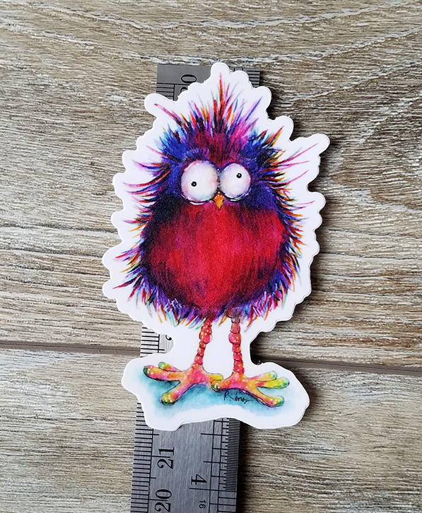 Pshocked Quirky Bird Sticker