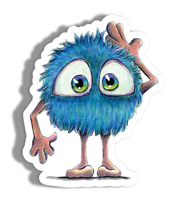 Fluff Monster Sticker
