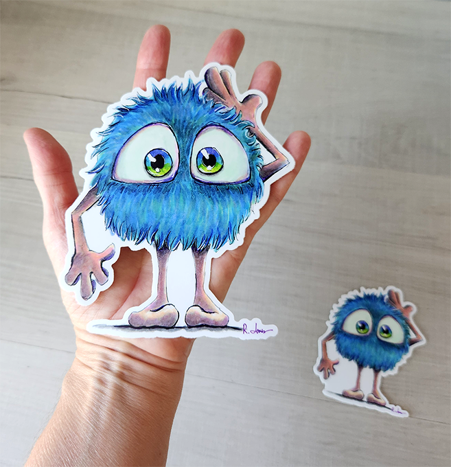 Fluff Monster Sticker