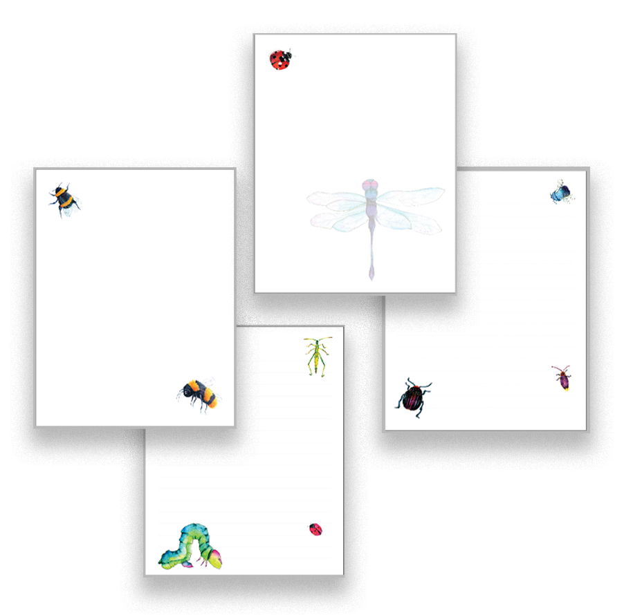 Insect-Themed Memo Pad
