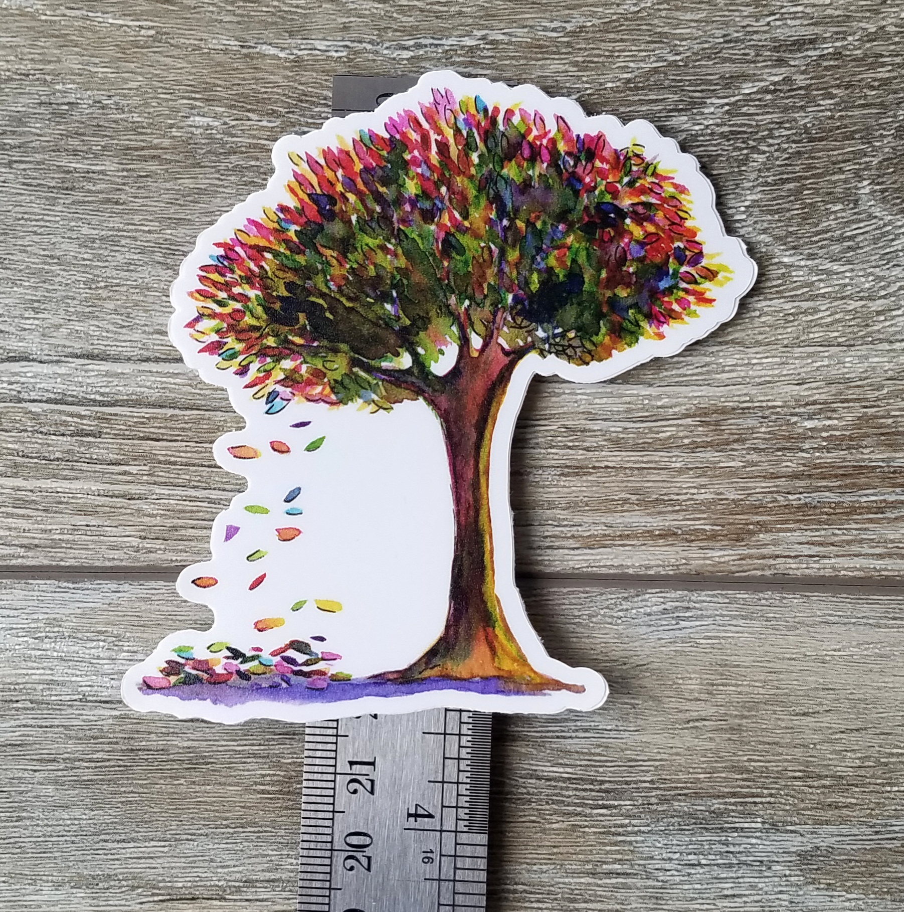 Falling Leaves Tree Sticker