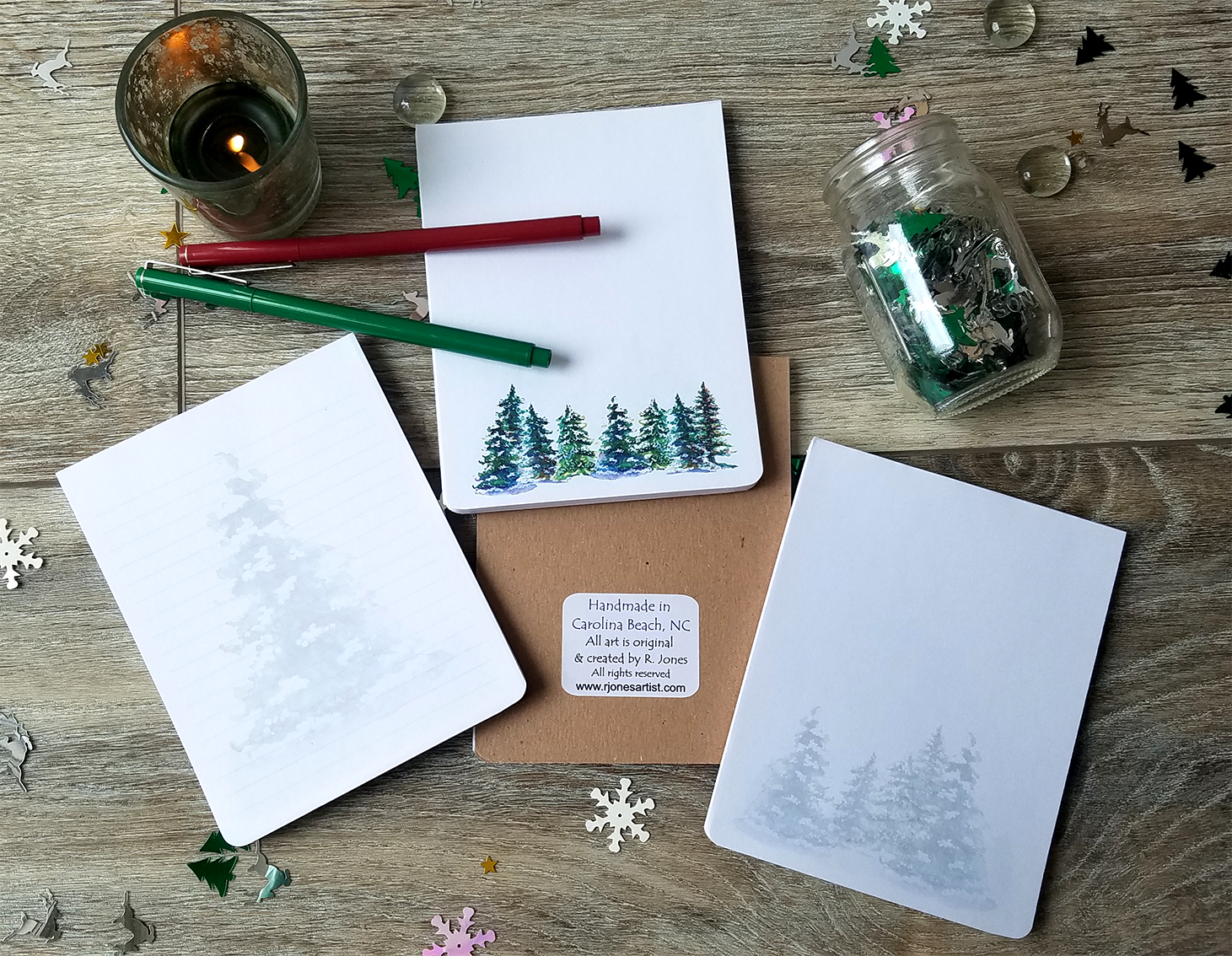 Winter Pine Memo Pad