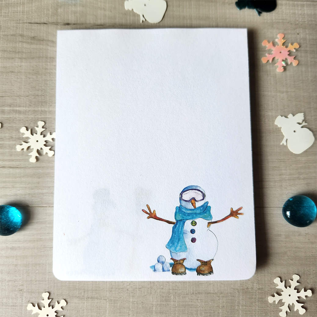 Snowman Memo Pad