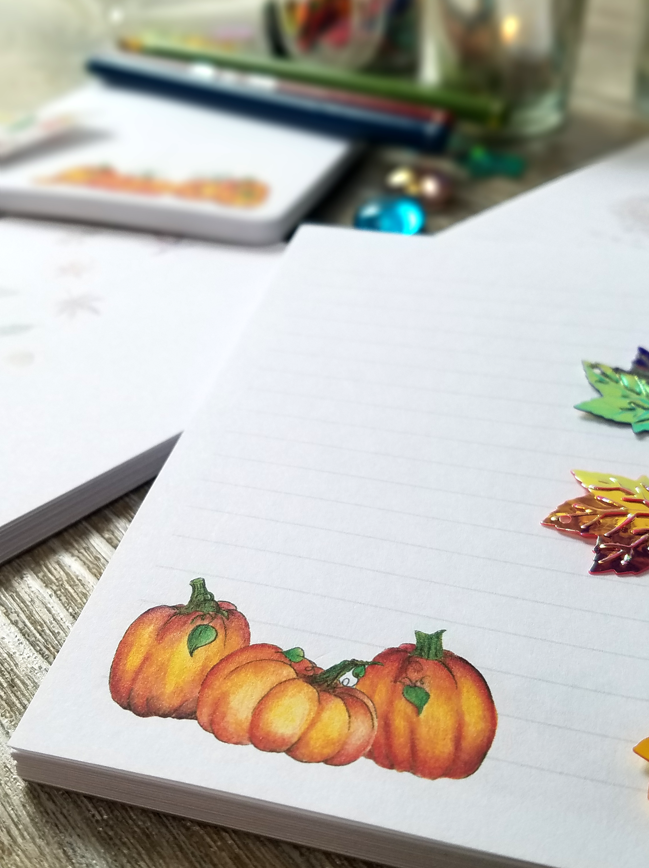 Autumn Themed Memo Pad