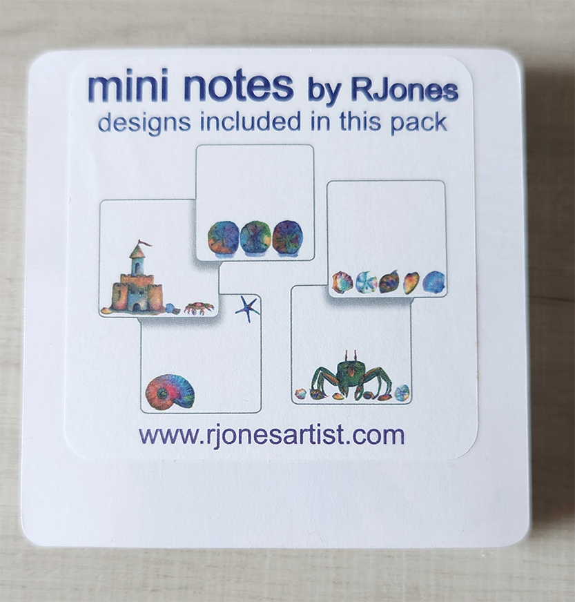 Watercolor Beach-Themed Mini Notes