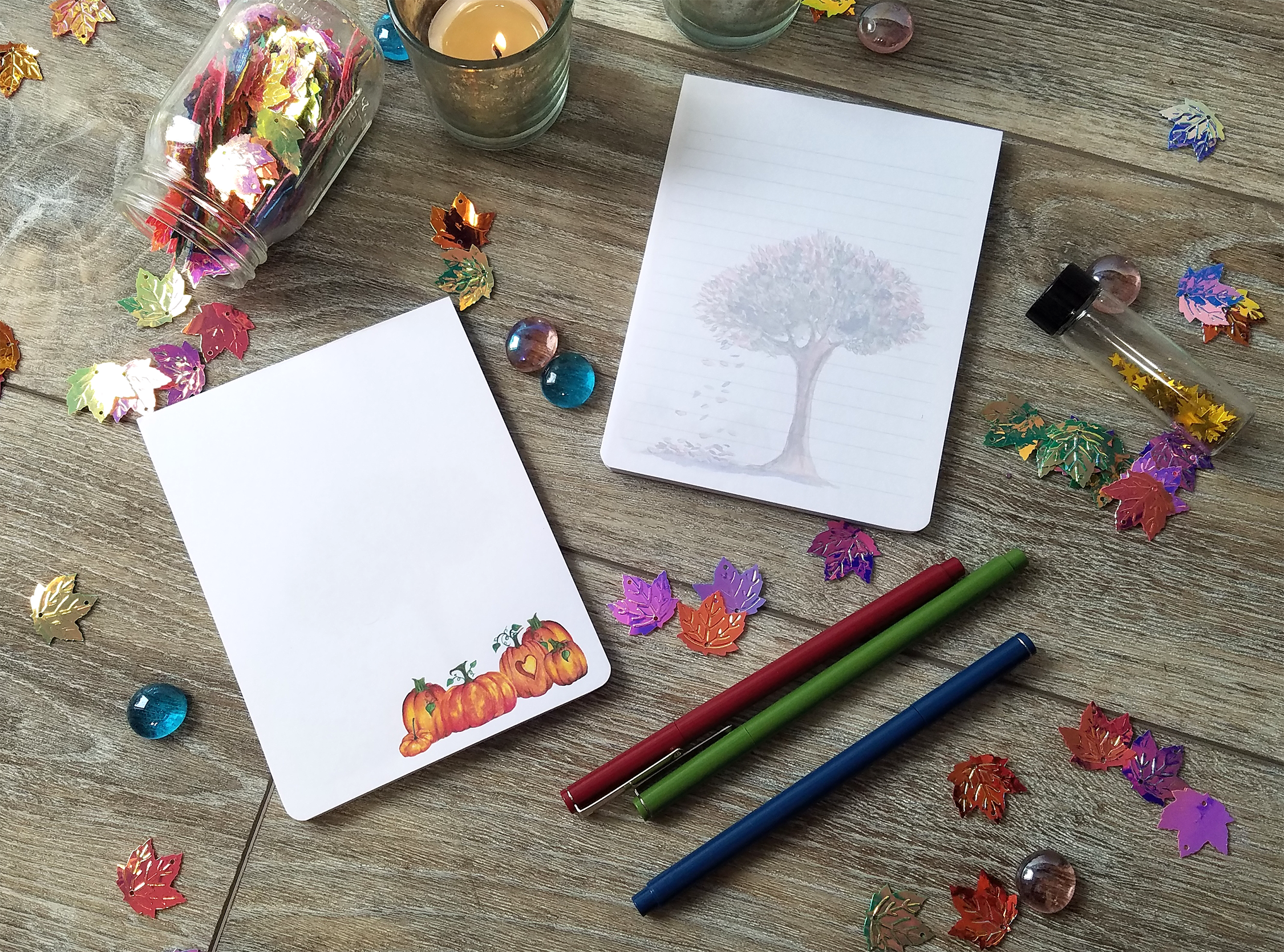 Autumn Themed Memo Pad