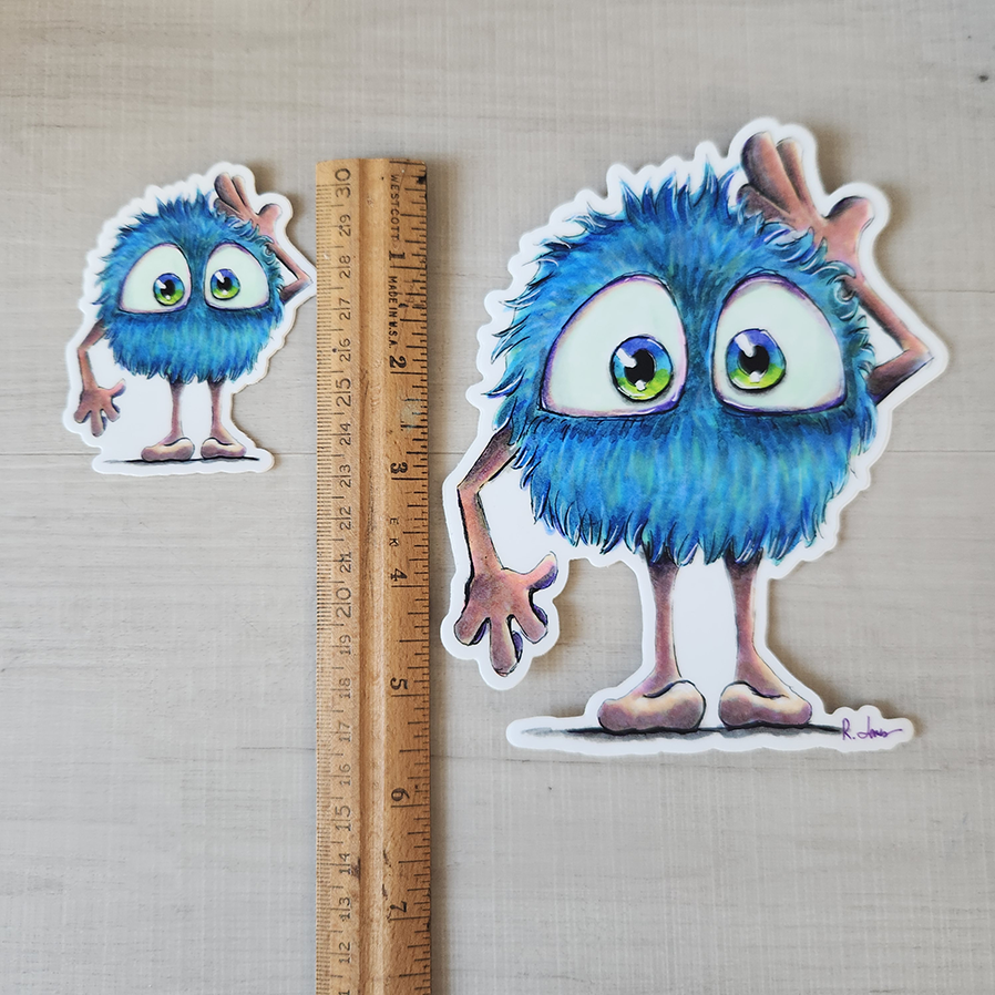 Fluff Monster Sticker